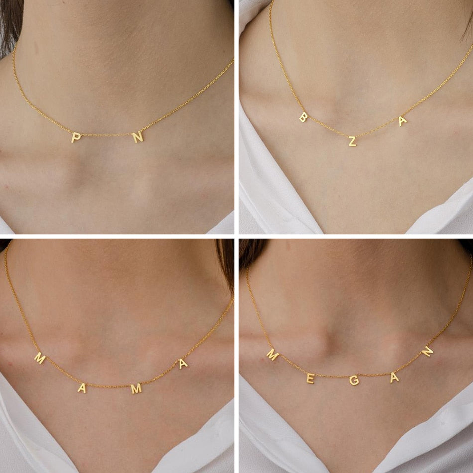 Necklace with letters - Initial Name necklace