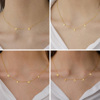 Necklace with letters - Initial Name necklace