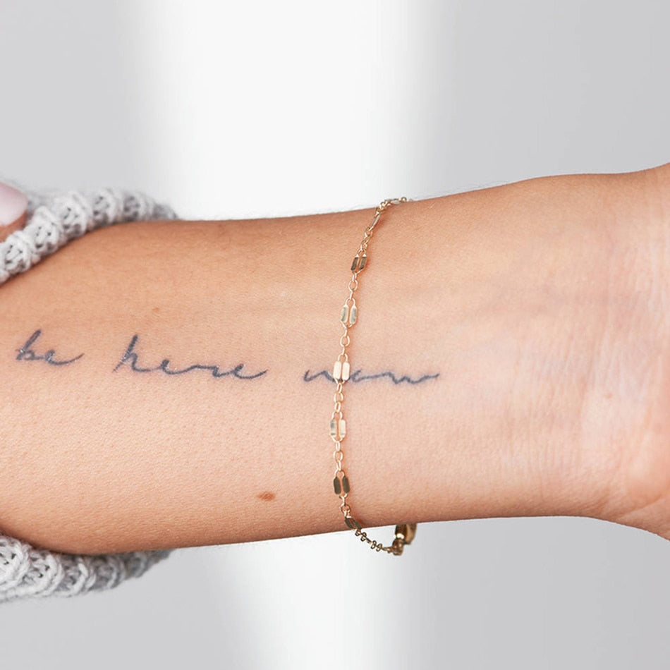 Sofia - Adjustable Gold Stainless Steel Chain Bracelets