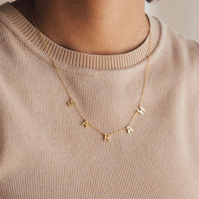 Necklace with letters - Initial Name necklace
