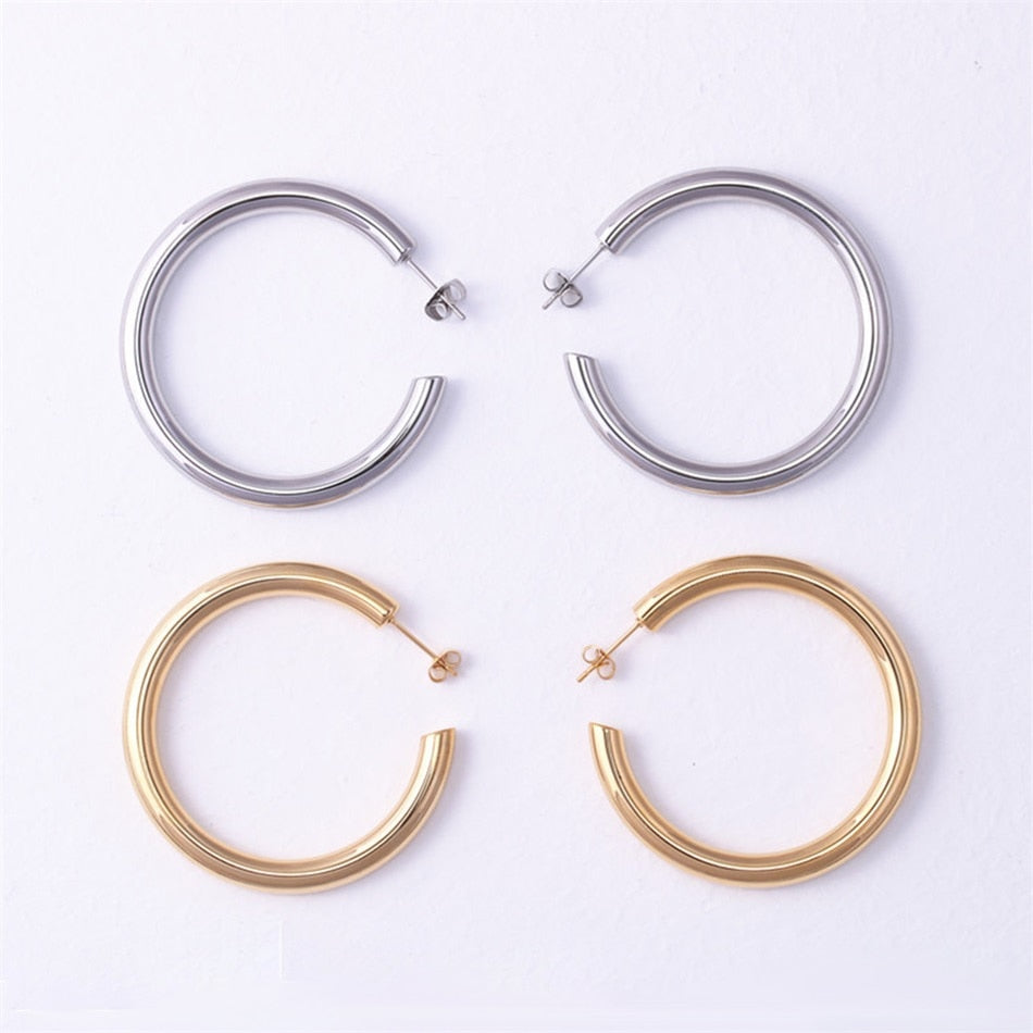 Isabella - Stackable C Shape Earrings