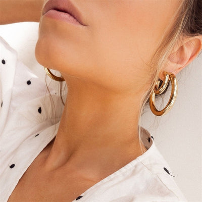 Isabella - Stackable C Shape Earrings