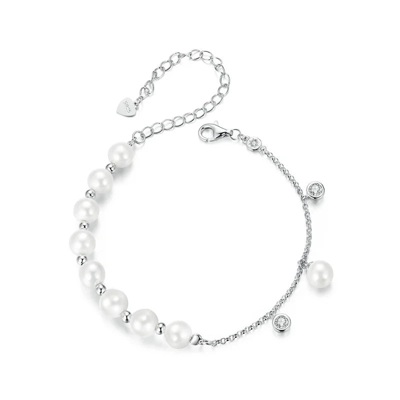 Sterling Silver White Pearl