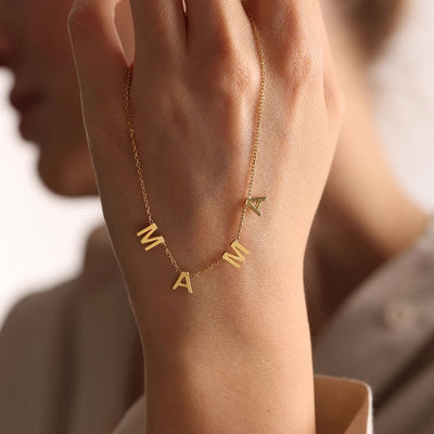 Necklace with letters - Initial Name necklace