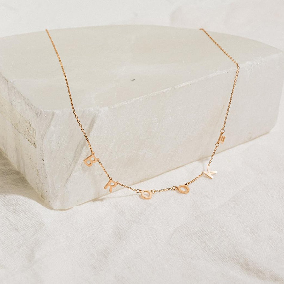 Necklace with letters - Initial Name necklace