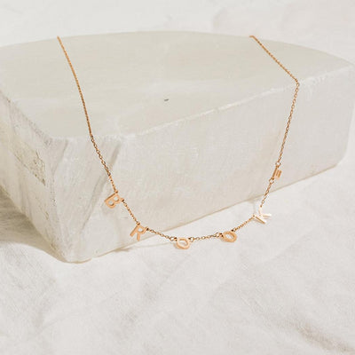 Necklace with letters - Initial Name necklace