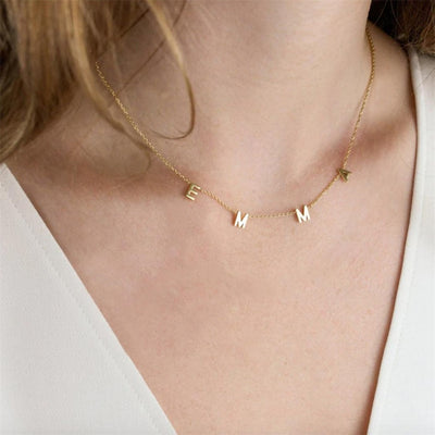 Necklace with letters - Initial Name necklace