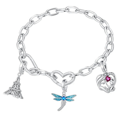 Paperclip Link Heart Bracelet