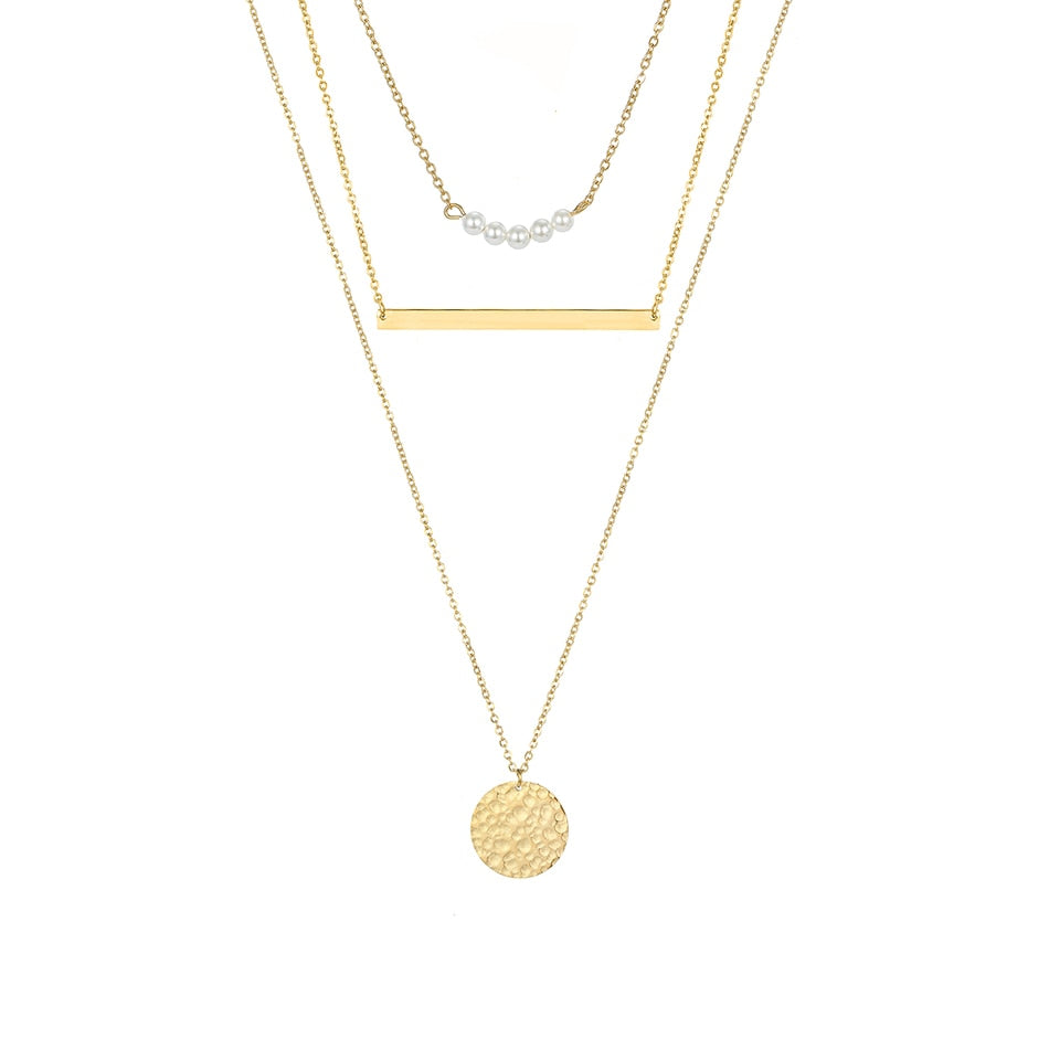 Multi Layered Pendant Necklace for Women