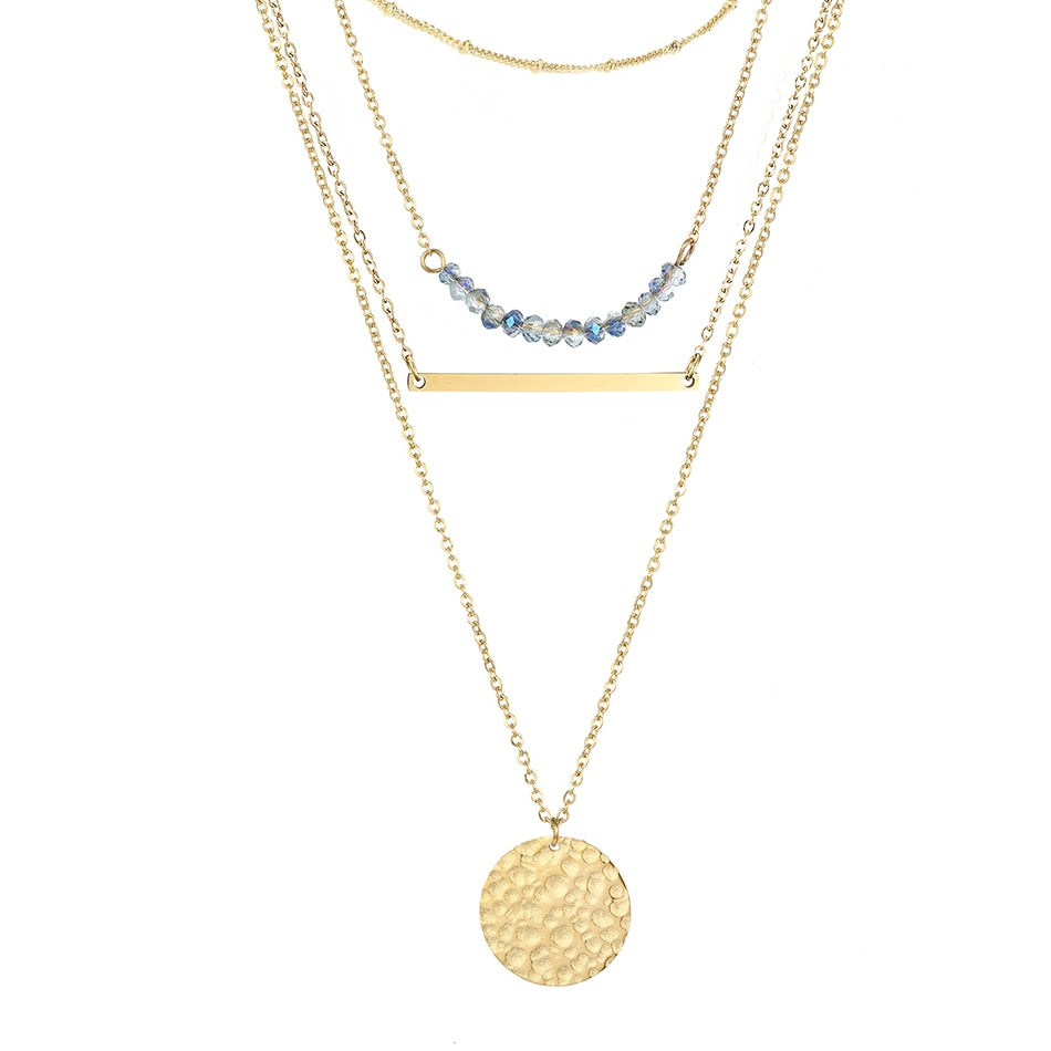 Multi Layered Pendant Necklace for Women