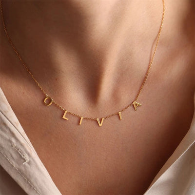 Necklace with letters - Initial Name necklace