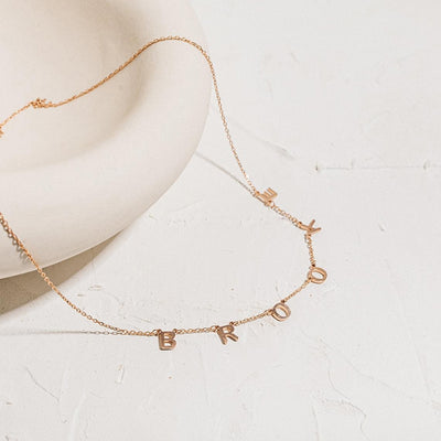 Necklace with letters - Initial Name necklace