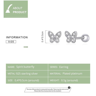 Spirit Butterfly Stud Earrings - Figueira
