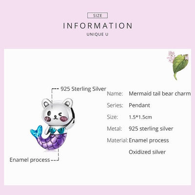 Silver Mermaid charm - Figueira