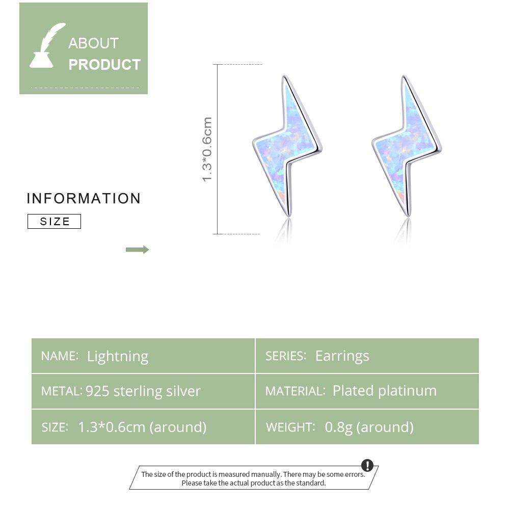 Bright Lightning Opal Stud Earring - Figueira