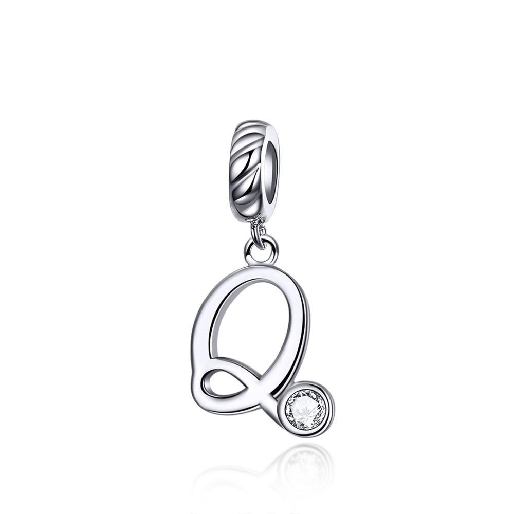 Silver alphabet dangle charms - Figueira