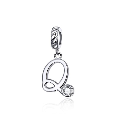 Silver alphabet dangle charms - Figueira