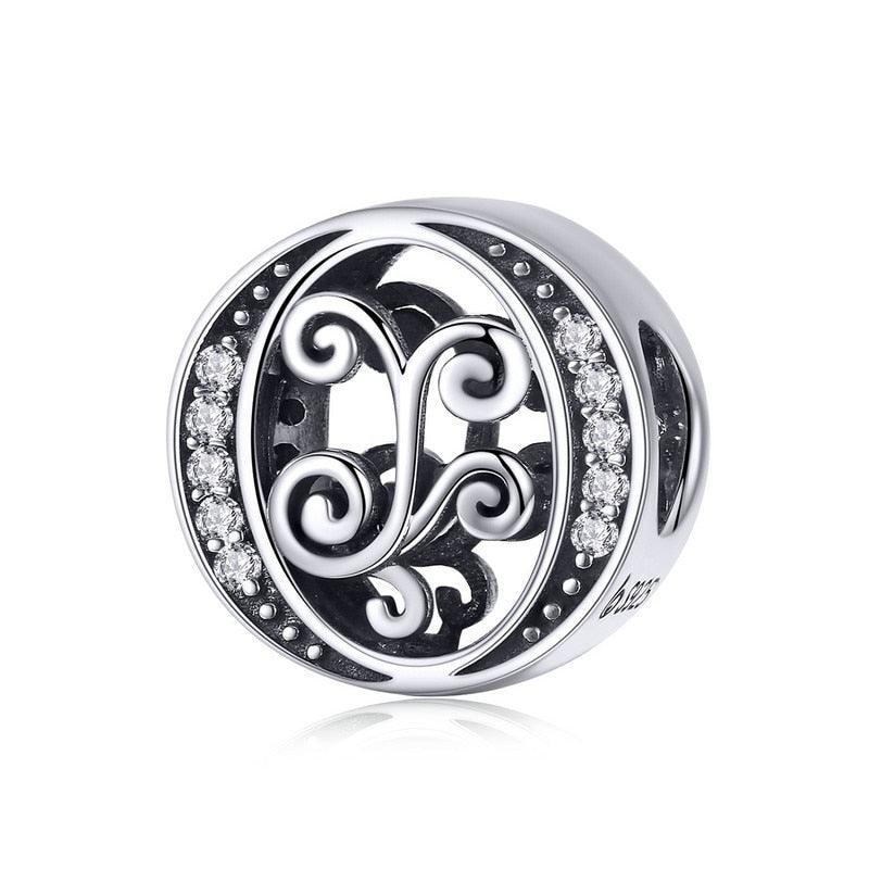 Dazzling alphabet silver charms - Figueira