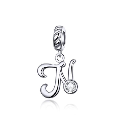 Silver alphabet dangle charms - Figueira
