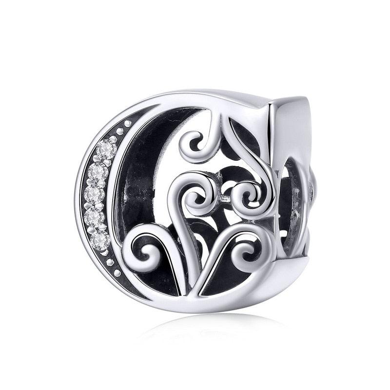 Dazzling alphabet silver charms - Figueira