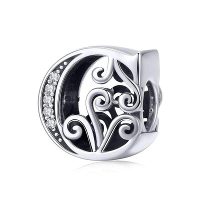 Dazzling alphabet silver charms - Figueira