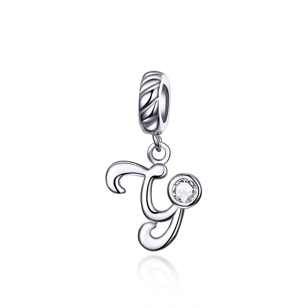 Silver alphabet dangle charms - Figueira