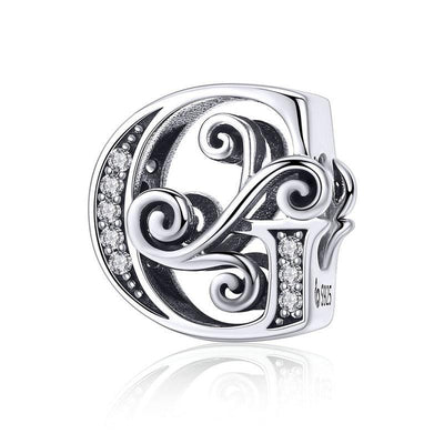 Dazzling alphabet silver charms - Figueira