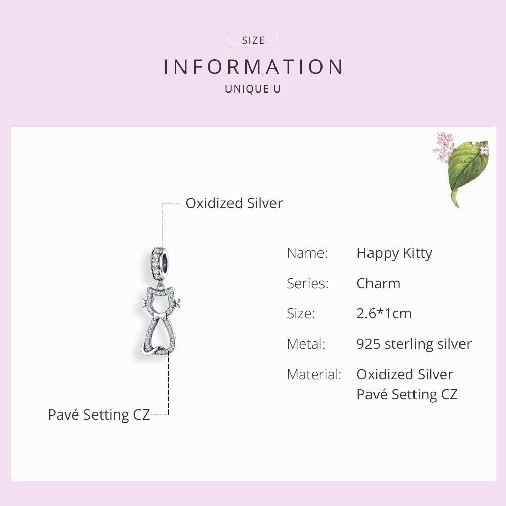Cat Animal Dangle Charm - Figueira
