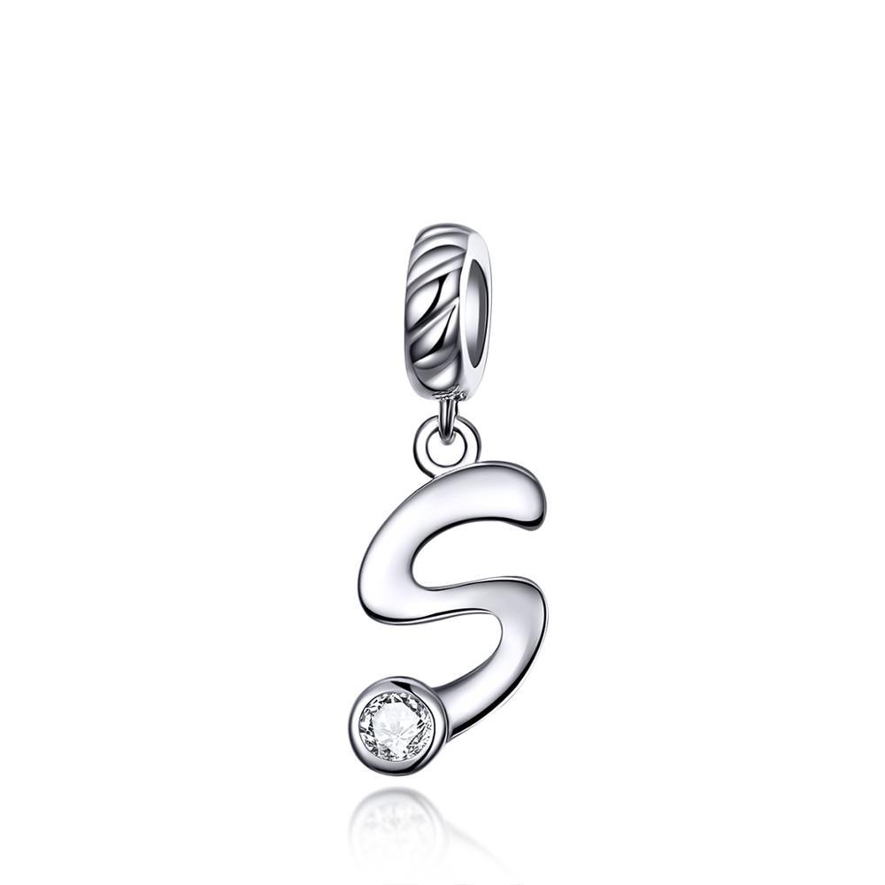 Silver alphabet dangle charms - Figueira