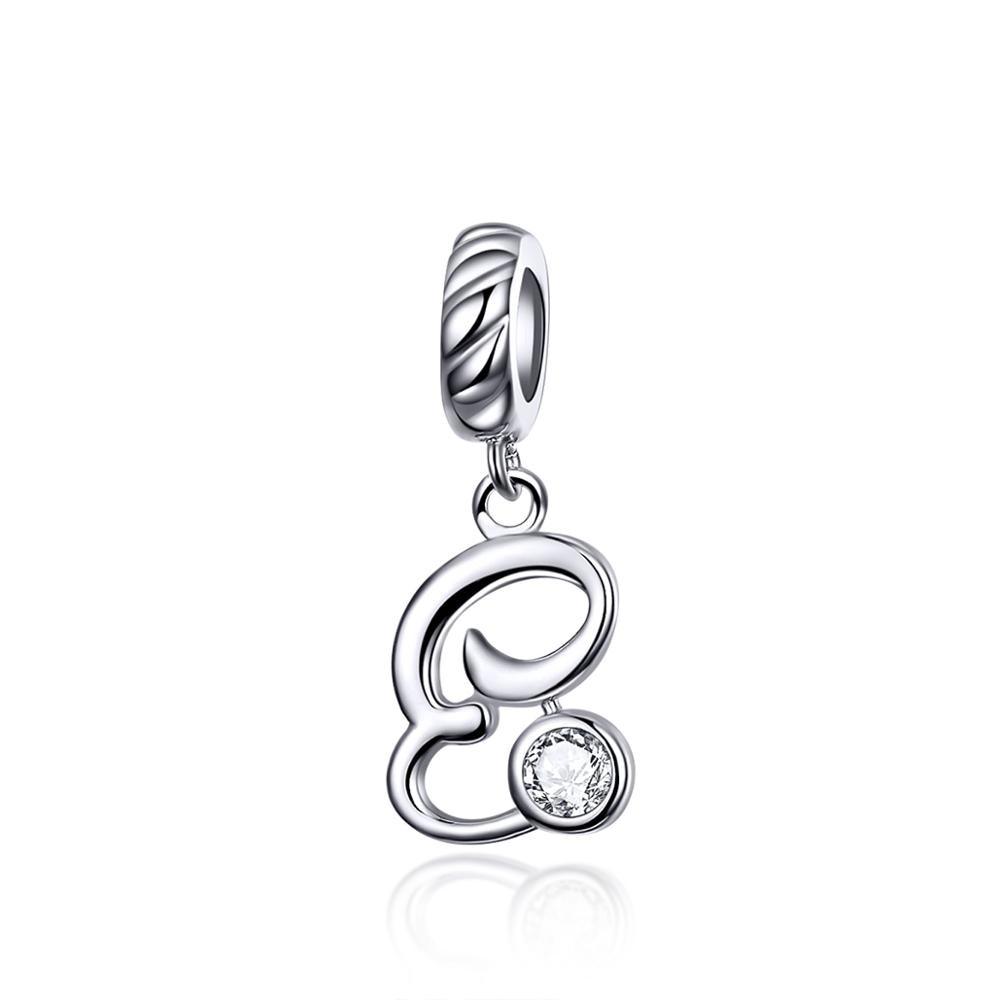 Silver alphabet dangle charms - Figueira