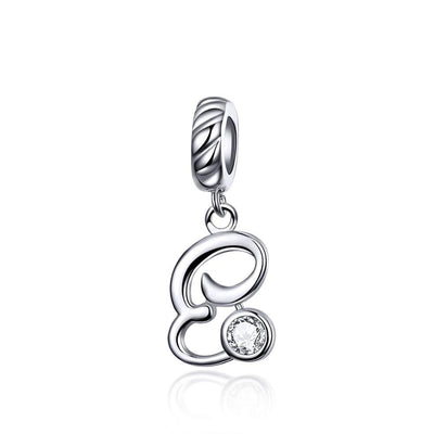 Silver alphabet dangle charms - Figueira