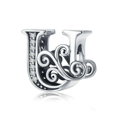 Dazzling alphabet silver charms - Figueira