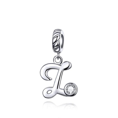 Silver alphabet dangle charms - Figueira