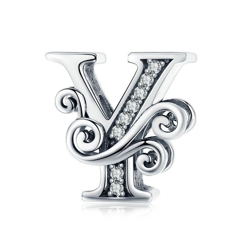 Dazzling alphabet silver charms - Figueira