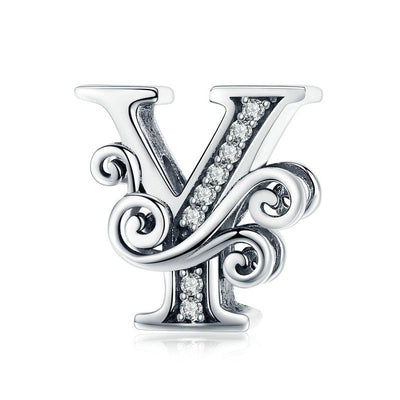 Dazzling alphabet silver charms - Figueira