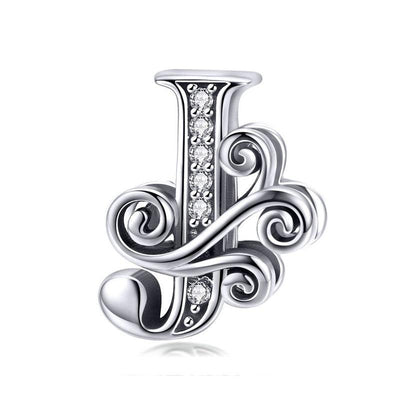 Dazzling alphabet silver charms - Figueira