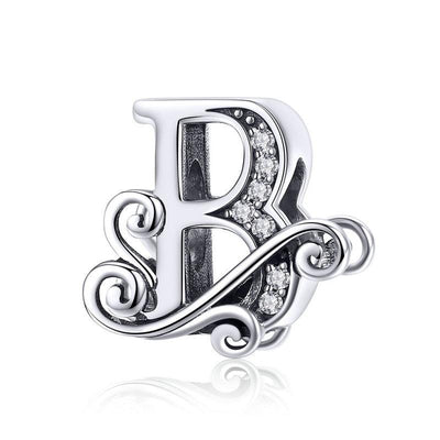 Dazzling alphabet silver charms - Figueira