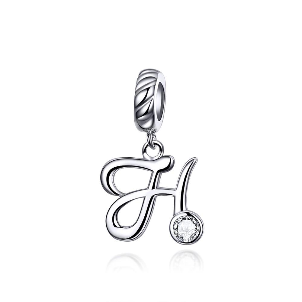 Silver alphabet dangle charms - Figueira