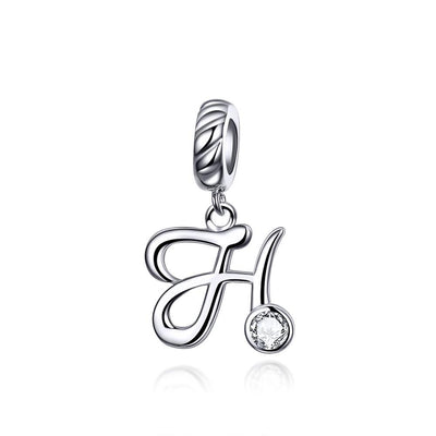 Silver alphabet dangle charms - Figueira