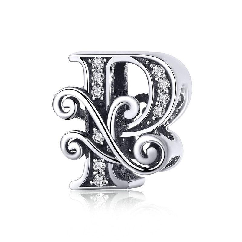 Dazzling alphabet silver charms - Figueira