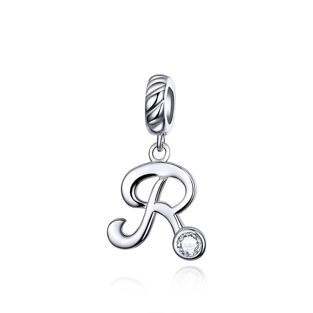Silver alphabet dangle charms - Figueira