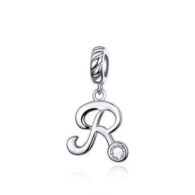 Silver alphabet dangle charms - Figueira