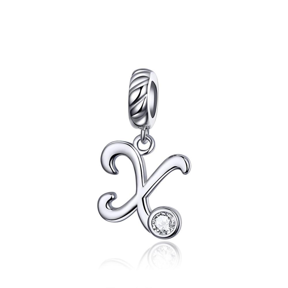 Silver alphabet dangle charms - Figueira