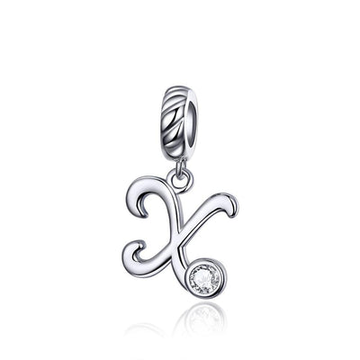 Silver alphabet dangle charms - Figueira