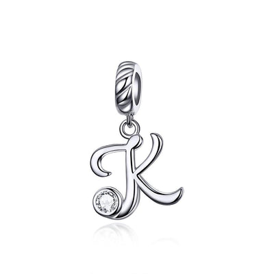 Silver alphabet dangle charms - Figueira