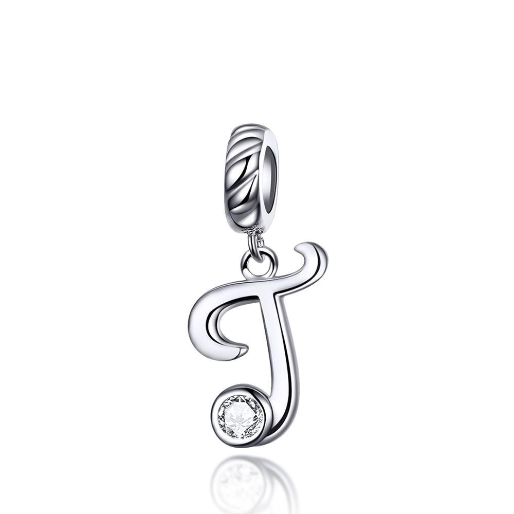 Silver alphabet dangle charms - Figueira