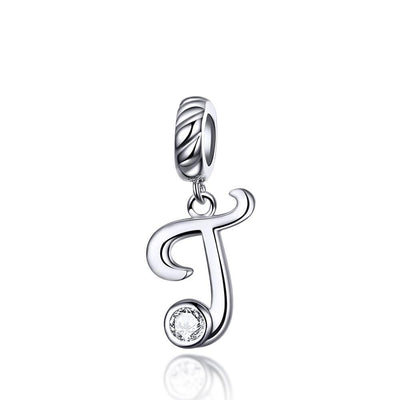 Silver alphabet dangle charms - Figueira