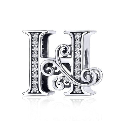 Dazzling alphabet silver charms - Figueira