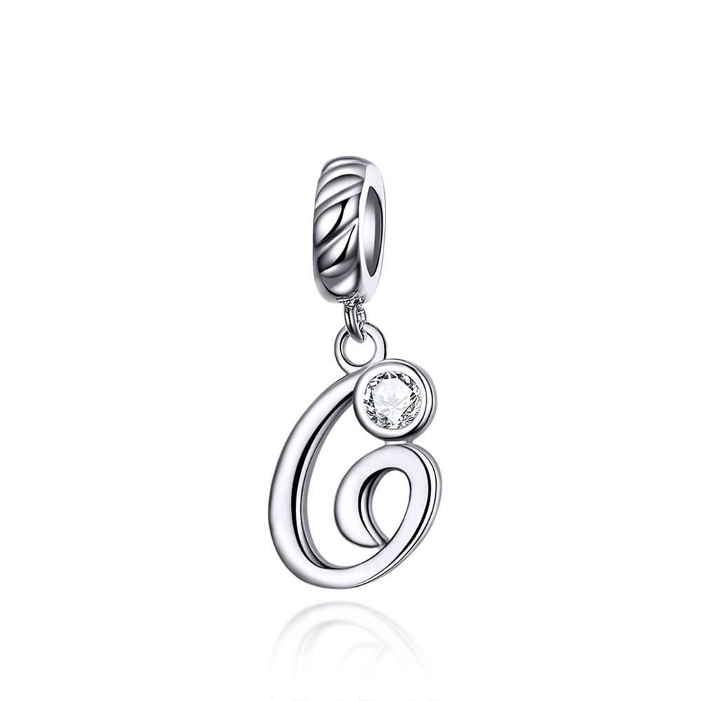 Silver alphabet dangle charms - Figueira