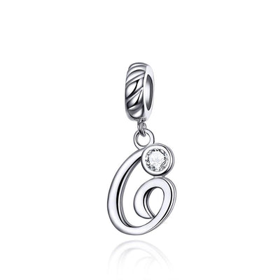 Silver alphabet dangle charms - Figueira